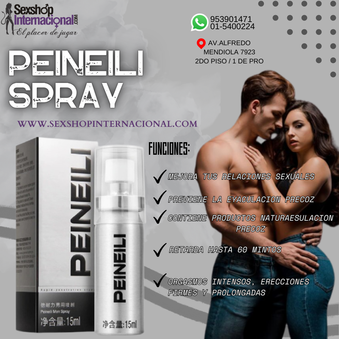 RETARDANTE PEINEILI SPRAY TIENDA SEXSHOP OLIVOS